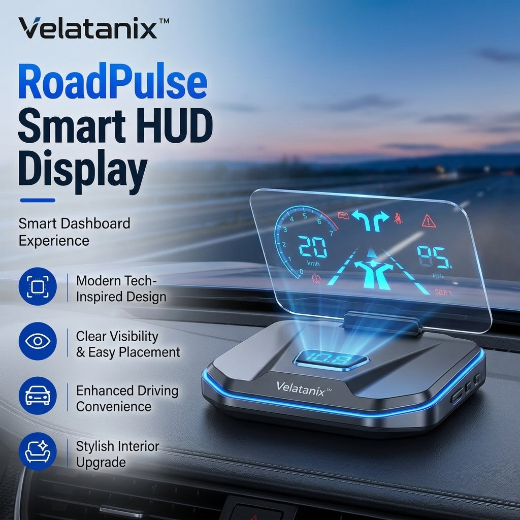 Velatanix™ RoadPulse Smart HUD Display