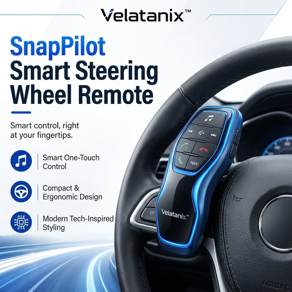 Velatanix™ SnapPilot Smart Steering Wheel Remote